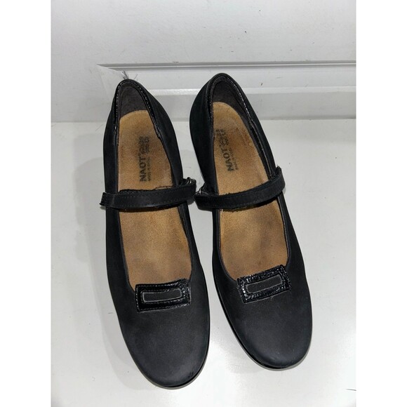 NAOT Women's Wedge Platform Mary Jane Shoes size 39/8.5 Genuine Leather - Picture 9 of 9